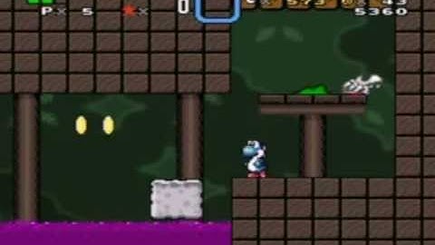 SMW Custom Level -- Swamp Fortress (Fortress 6)