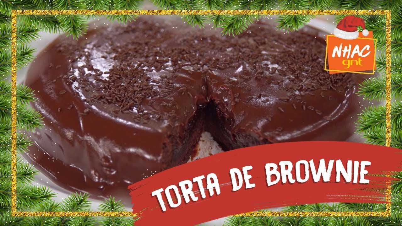 TORTA DE BROWNIE - FABÍOLA GOUVEIA - FAZENDO A FESTA