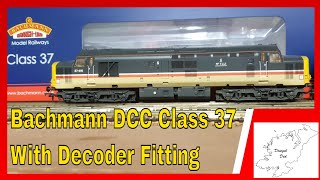93. Bachmann DCC Class 37 With Decoder Fitting and running shots.