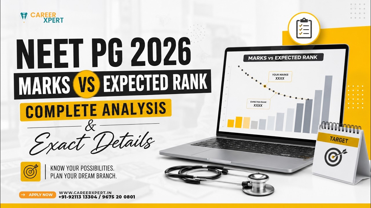 NEET PG 2026 Expected Rank vs Marks | Score Range, Cutoff & Counselling Chances