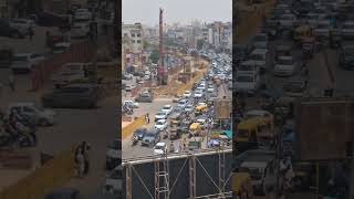🔥 Massive City Traffic Jam 🚗😵 | Metro Construction Chaos #viral #story #publicdisplaysofaffection