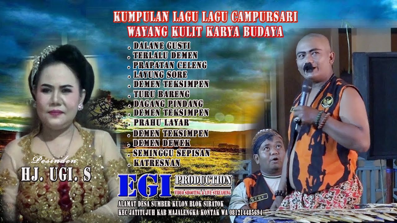 SUARA EMAS SINDEN HJ. UGI. S PULL PILIHAN LAGU LAGU WAYANG KULIT KARYA BUDAYA