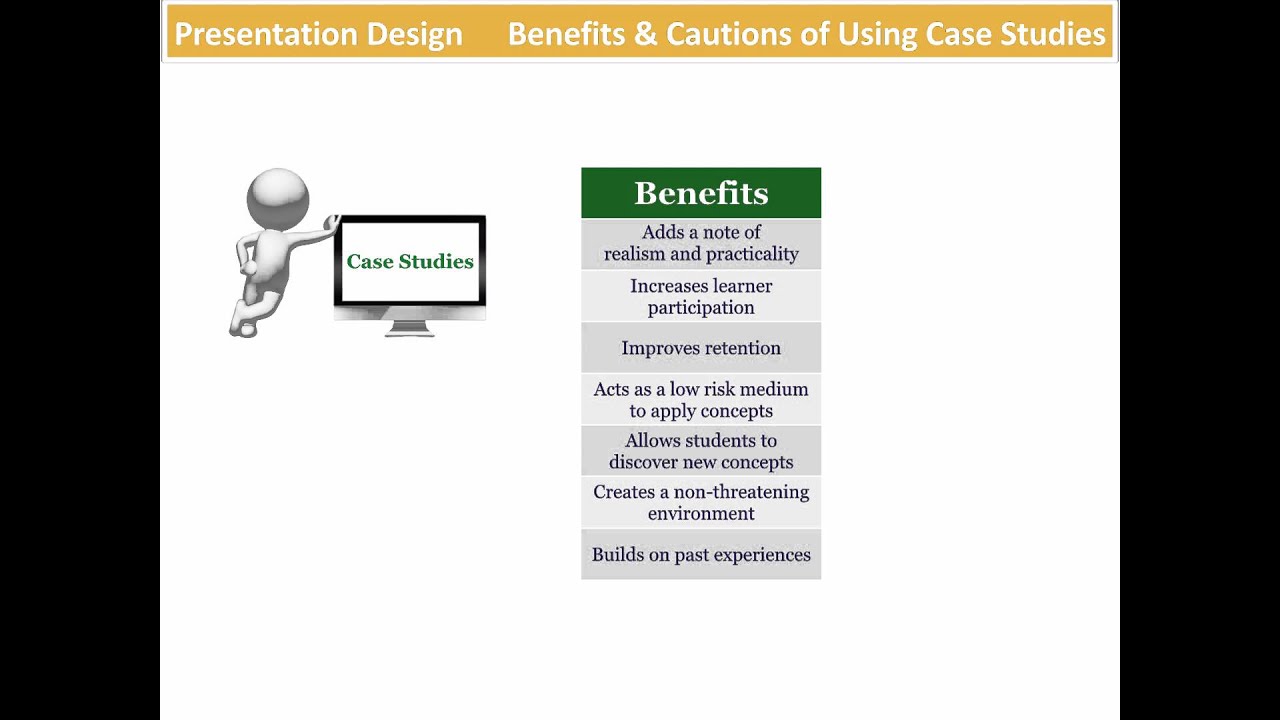 Intro. to Presentation Design - The Benefits & Cautions of Using Case Studies