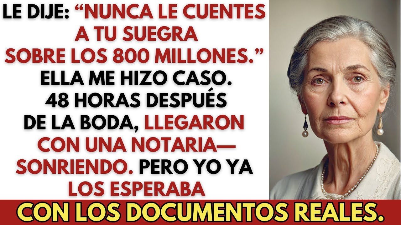 “Nunca le digas a tu suegra sobre los 800 millones,” le dije—48 horas después, llegaron sonriendo.