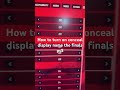 How to turn on conceal display name the finals ps5