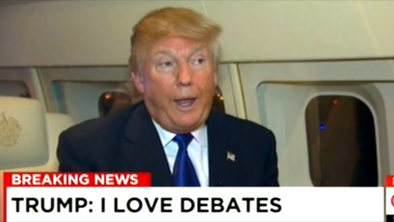 Donald Trump Gives CNN Interview On Trump-Force-One Before Veterans
