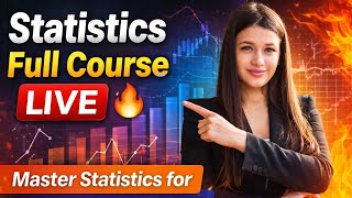 Statistics Full Course LIVE 🚀 | Learn Statistics | Beginner to Advanced | Data Science