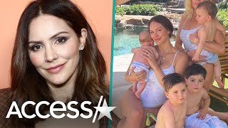 Katharine McPhee & Baby Rennie Rock Matching Swimsuits