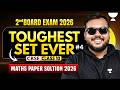 CBSE Class 10 | Math Toughest Paper Solution 2026 | Second Board Exam @Class11Unacademy