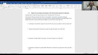 IQA Unit 1 Talk Through Guide