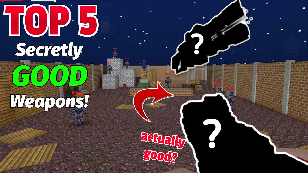 Top 5 Secretly Good Weapons! | Pixel Gun 3D