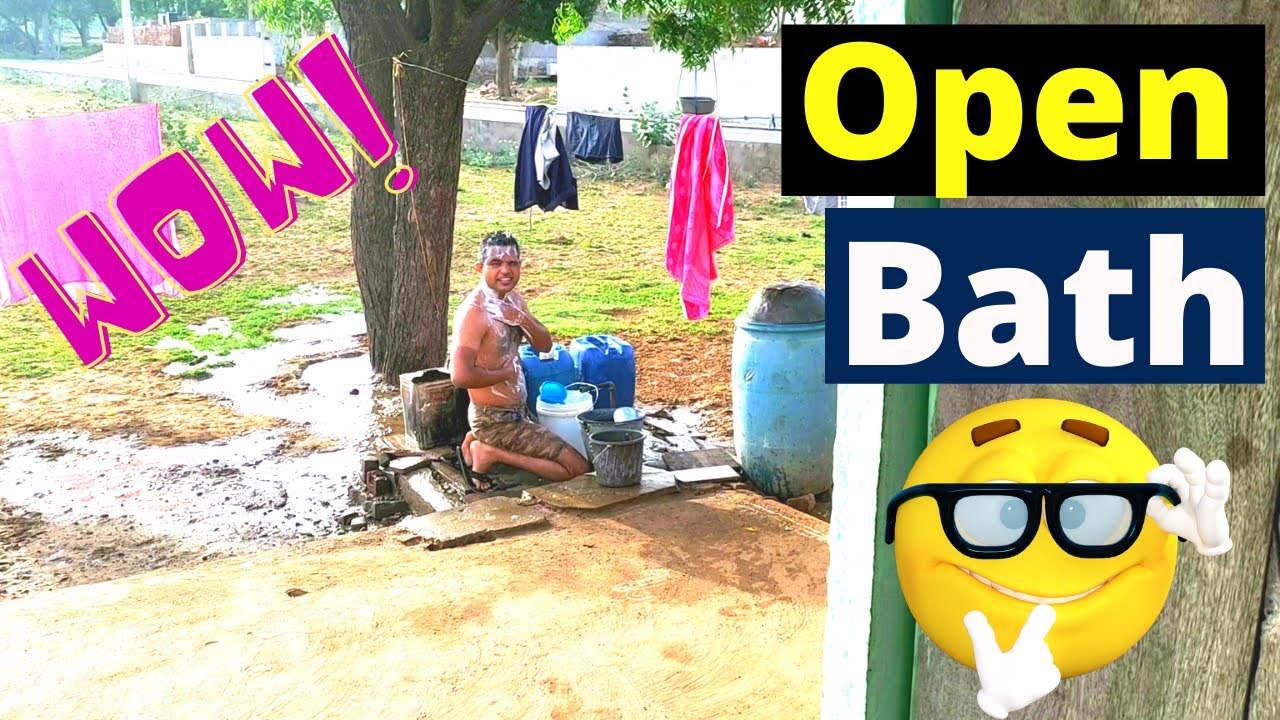 Techno Neil Open Bath in Village | Open Bath Special Video | Techno Neil Funny Village Vlog ...