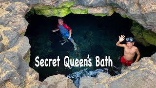 BEST BEACHES BIG ISLAND ~ Queen&#39;s Bath Keanalele Waterhole Near Kiholo Bay Private Secret Pool