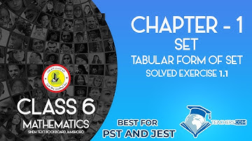 What is Set? Tabular Form of Set? with Solved Exercises