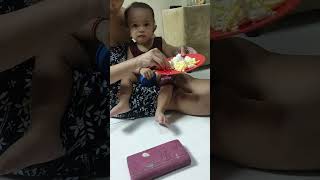 Mom Confused Baby Bhim Was Crying While Eating Food