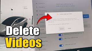 How to Delete Video Clips for Dashcam on Tesla Vehicle (Model 3 & Y)