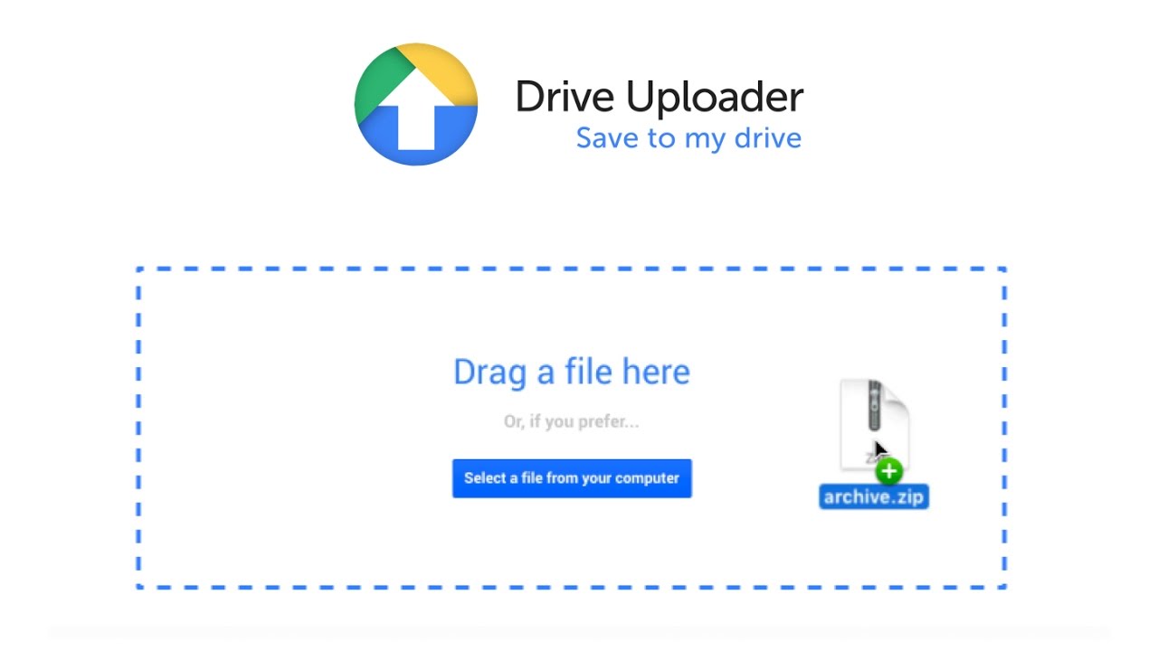 Allow Anyone To Upload Large Files To Your Google Drive With