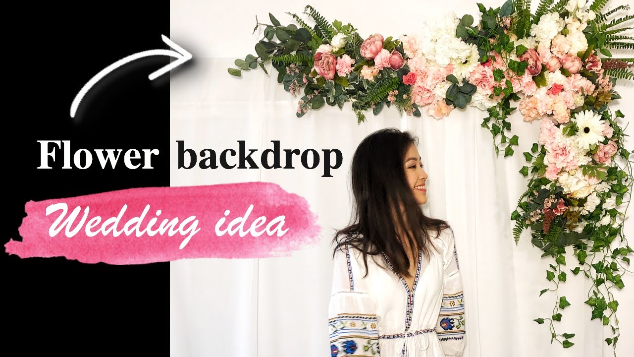 How To Make a FLOWER WALL for Wedding Flower Backdrop Flower Frame