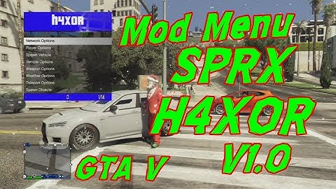 SPRX GTA 5 (Mod Menu) H4X0R V1.0  PS3 1.27/1.28 DEX BLES/BLUS