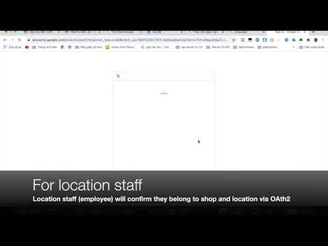 demo staffs of location login and logout by google OAuth2