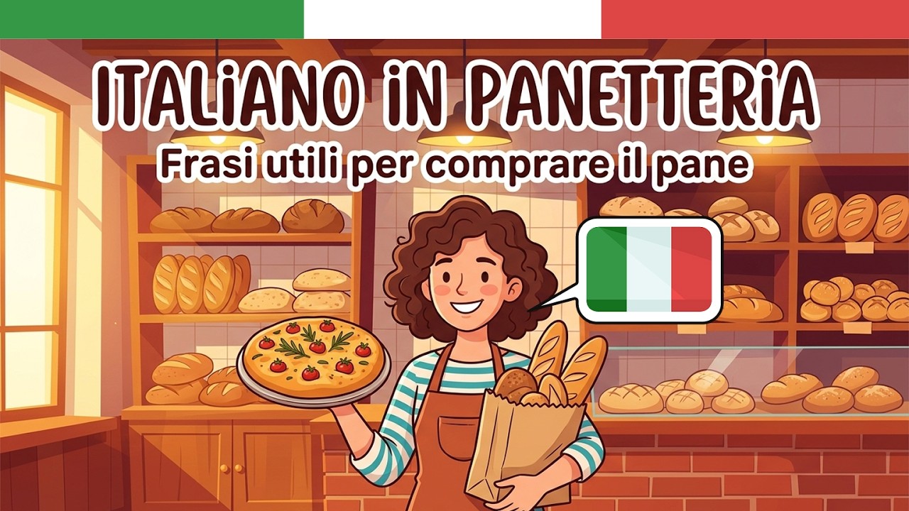 Imparare l’Italiano Podcast: Acquistare il pane dal panificio in Italia 🍞 | Italiano Pratico