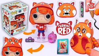 ❤️MINI ÚTILES ESCOLARES de Turning RED y Funko Pop de Mei Lee que ¡SÍ FUNCIONAN!