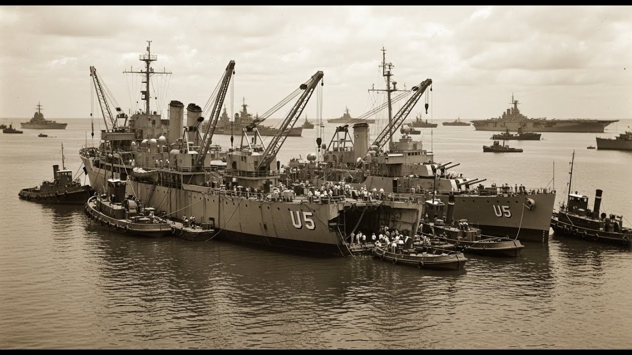 How The U.S. Navy Built Floating Repair Bases That Kept Fleets Fighting Nonstop