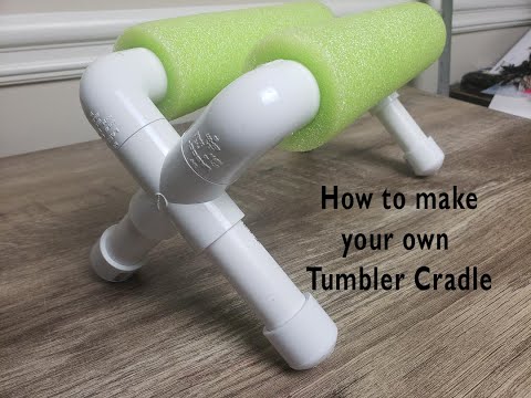 How to make your own custom tumbler cradle for easy decal placement.. 