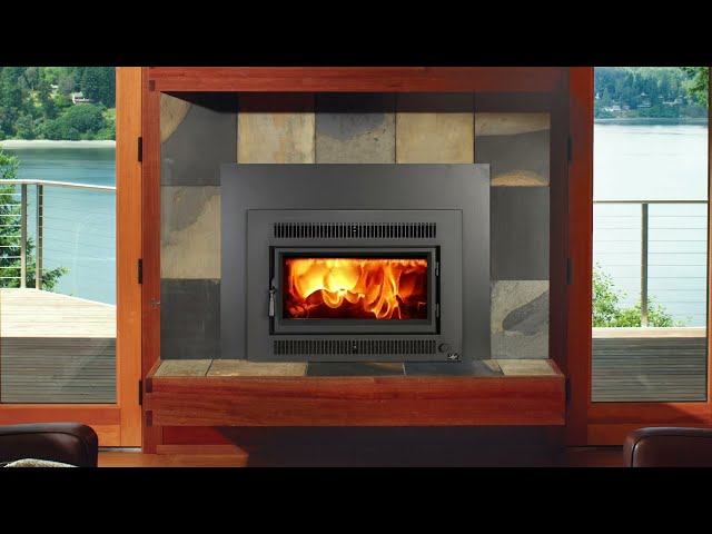 Lopi Medium Flush Wood Insert (Rect Door) Install Burning Footage Video -  YouTube