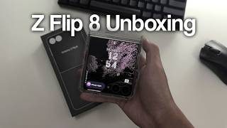 z flip 8 white unboxing & vlog test | calm & aesthetic