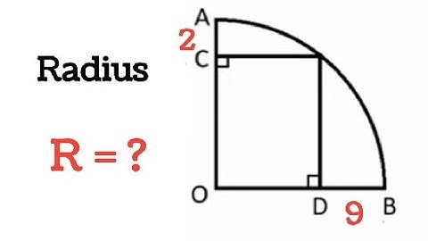 Find the Radius of the Quarter Circle / Nice Geometry Question