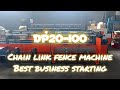 High speed single/ double motor---Diamond mesh chain link fence machine