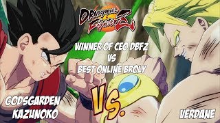 CEO Champion Godsgarden Kazunoko fights the best Online Broly, Verdane![DBFZ]