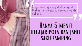 Download Lagu Cara Mudah Membuat Pola dan Jahit Saku Samping MP3