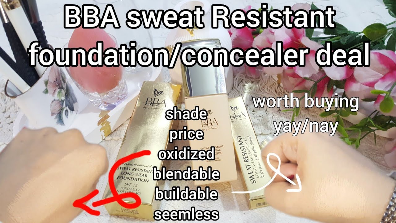 bba sweat resistant foundation_concealer cool natural 4 deal | is it worth buying?