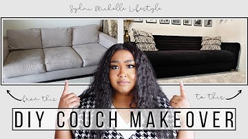 DIY Luxury Couch Makeover | CB2 Couch Dupe | Living Room Series |Sydni Michelle Lifestyle