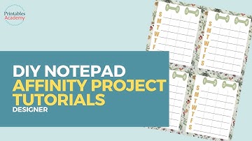 Notepad Design Tutorial with Affinity Designer
