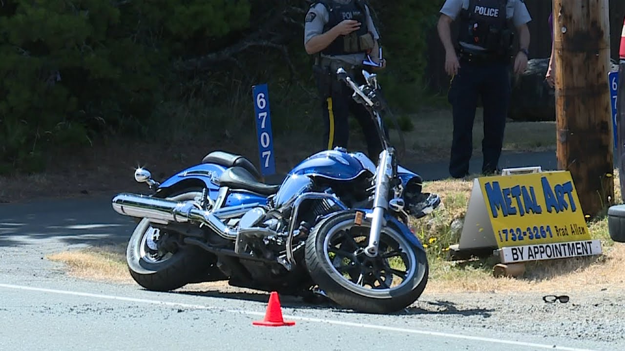 Motorcyclist Airlifted To Hospital Following Crash Near Buckley Bay Youtube
