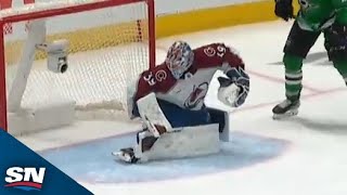 Stars' Roope Hintz Strikes On The Power Play After Blackwood Loses His Stick