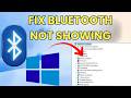 How To Fix Bluetooth Not Showing In Device Manager (Windows 10 &amp; 11 Tutorial)