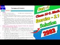 Class 10 Math Exercise 2.1 Answer English Medium | Class 10 C. Math Lesson 2 Exercise 2.1 In English