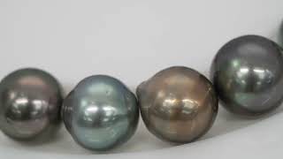 17pcs Multicolor 9-10mm - SB AAA/AA Quality Tahitian Pearl Bracelet BR2201 HL3