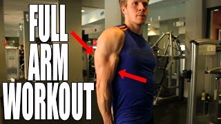 How to Build MASSIVE Arms | Full Biceps and Triceps Workout