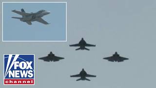 ‘Matched by none’: US Navy fighter jets fly over Washington, DC