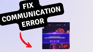 Fix A communication Error has occurred in Street Fighter 6