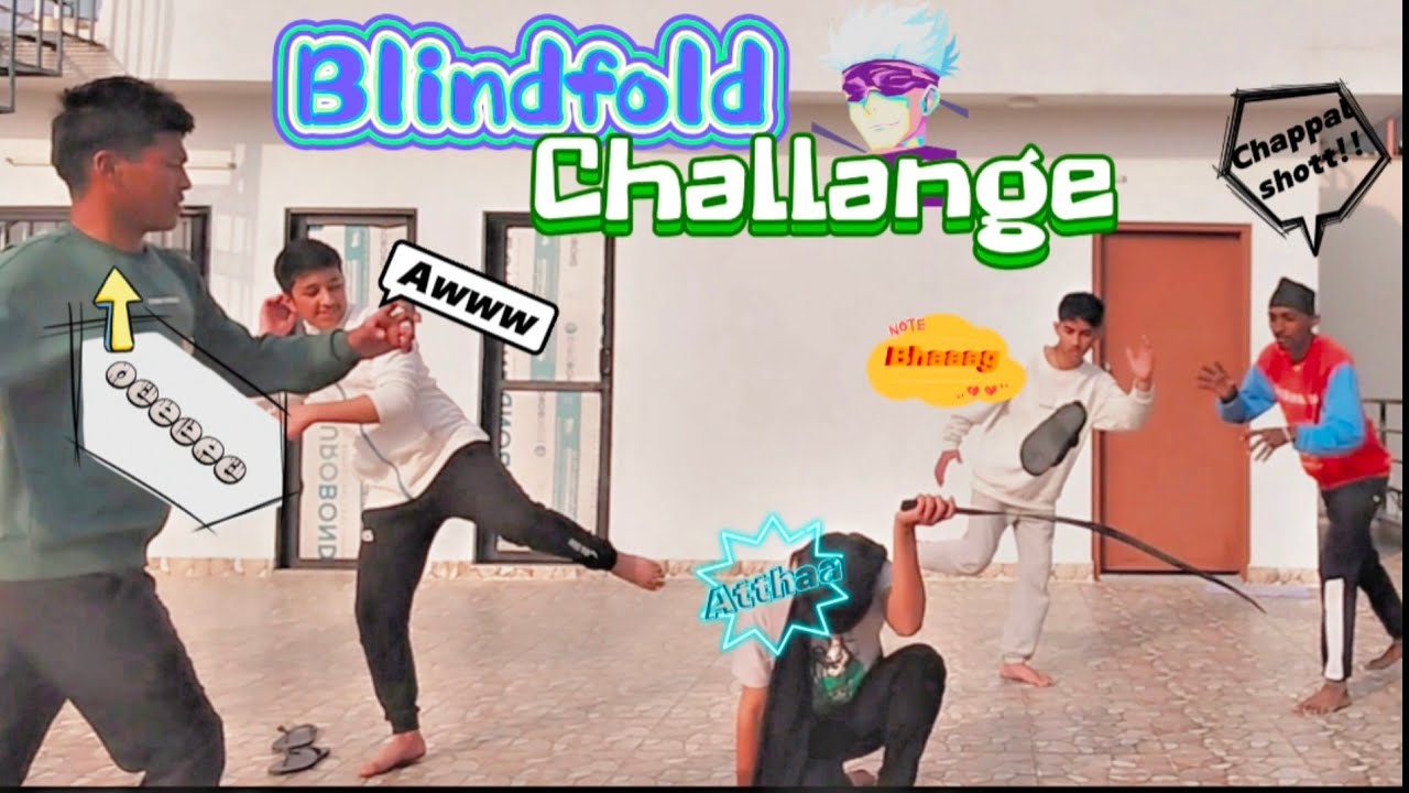 Blindfold Challenge with Onetake #nepali #content #onetake #funnyvideos