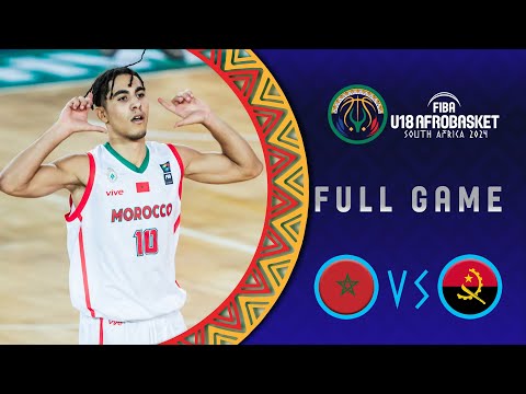 Quarter-Finals | Morocco v Angola | Full Basketball Game | FIBA U18 AfroBasket 2024