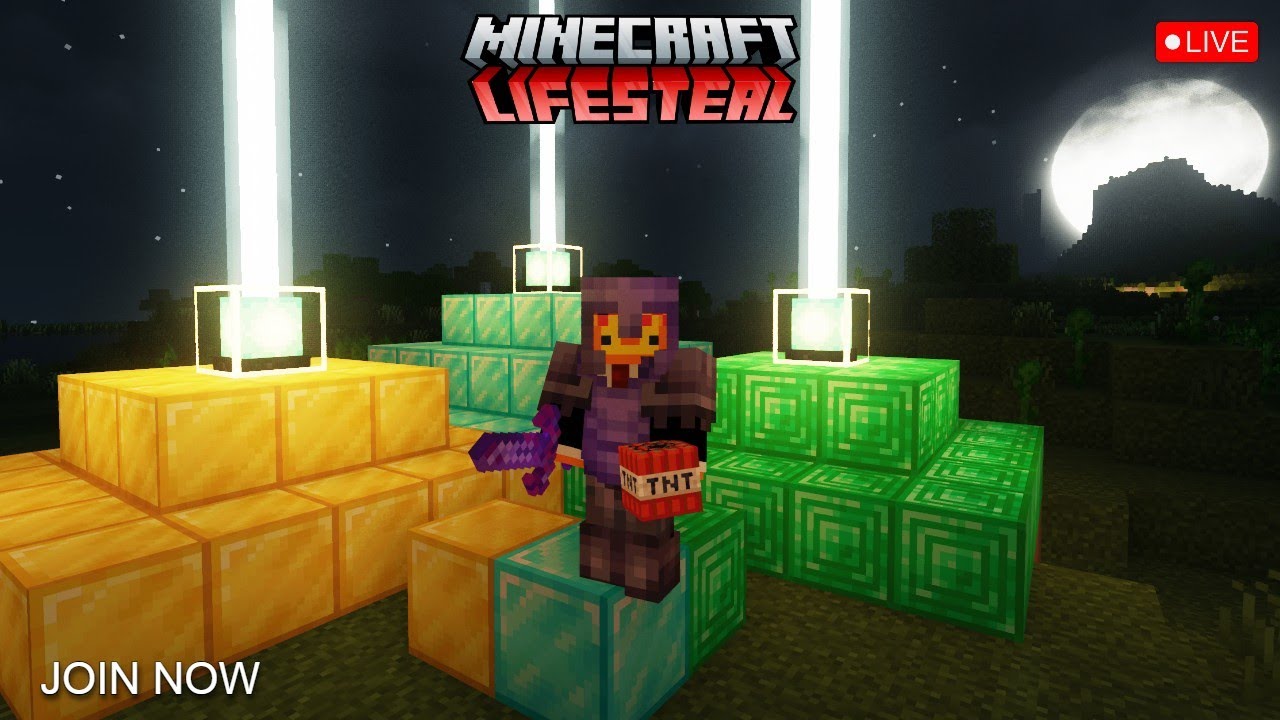 Minecraft Java + PE edition LIFESTEAL SMP Live Streaming || Forget me ...