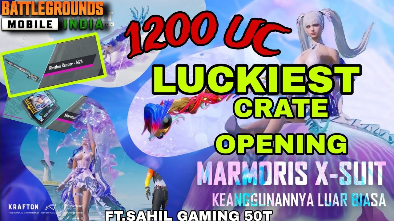 NEW MARMORIS X SUIT CRATE OPENING|BY SAHIL GAMING 50T#bgmi #xsuit #bgmixsuit
