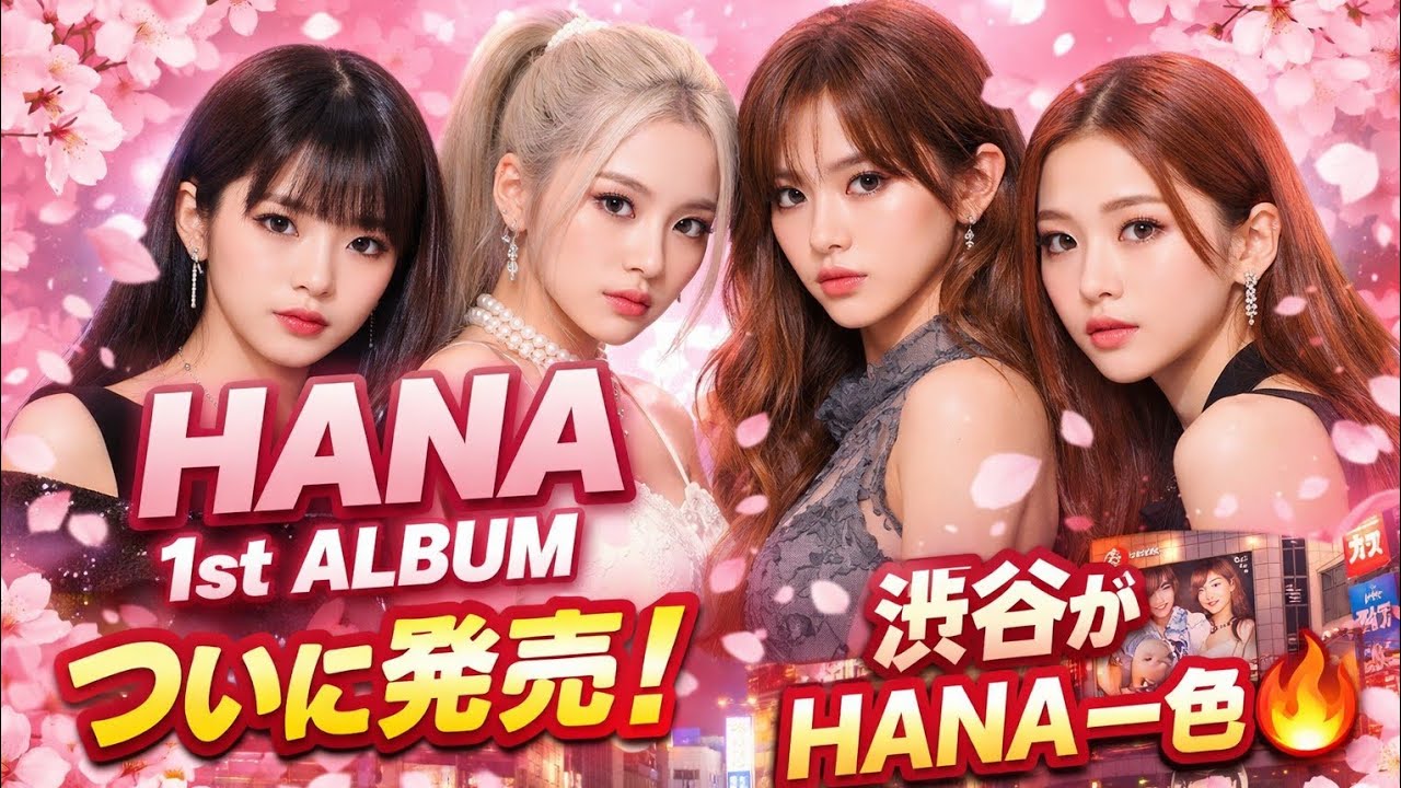 HANA🌸1stアルバム『HANA』ついにリリース！渋谷がHANA一色に